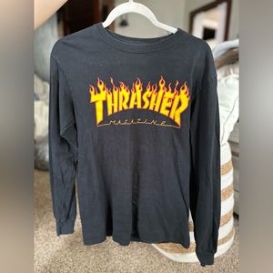 THRASHER- Thrasher magazine flame shirt
